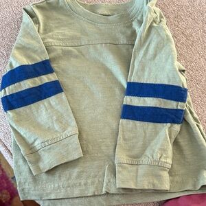 Falls Creek Olive and Navy Long Sleeve Tee